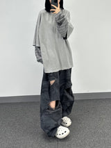 カモビオウォッシュドデストロイドパンツ