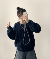 Sewing Dotom Balloon Fit Round Knit