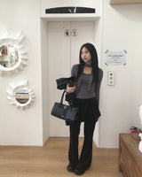 Muffler v neck T