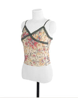 grove : flower lace camisole top