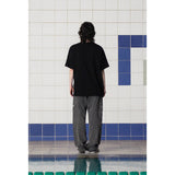 ボタンロゴTシャツ / BLACK