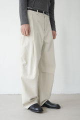 sculpted curved pants