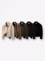 Mer crop suede jacket