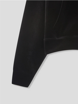 [SET UP가능] Velvet mink crop hood zip up
