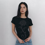 CローズホットフィックススリムTシャツ -ブラック