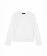 Jagiya Crew Neck Long Sleeve White