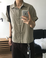 バックル ショートスリーブ シャツ