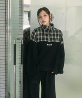 UNISEX チェックドッキングスウェット
