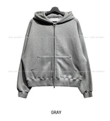 Oti Rivet Brushed Hood Zip Up