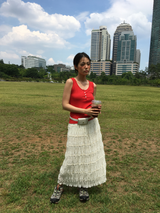 Tincture Ripple Long Skirt (2color)