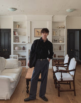 Danben One Tuck Wide Pocket Slacks