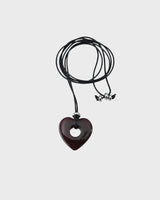  [HEART] Loppy necklace (Red brown) 