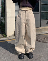 Mega D ring wide pants (2colors)