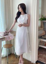 Roselle Layered Wrap Sleeveless Long One Piece
