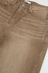Bailey rib cotton wide pants