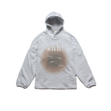 'Shh!' オーバーフィットフーディー (WHITE MELANGE)