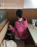 [BELLIDE MADE] Noah, loose fit two-way zip-up hoodie
