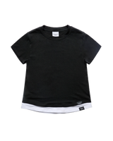 26SSウーマンポイントラベルレイヤードショートスリーブTシャツ
