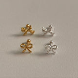 (silver925) ラブリーリボンピアス type1 *silver