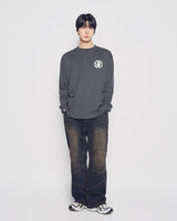 25FW ウォーキングACベア長袖Tシャツ チャコール