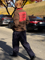 (UNISEX) ピンストライプフォーマルワイドスラックス