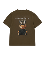 25FW WOMAN FUZZY BEAR SHORT SLEEVE T-SHIRT