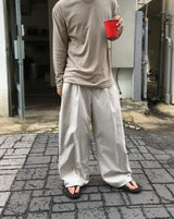 No.1348 ベーシックワンタックワイドスラックス (3color)