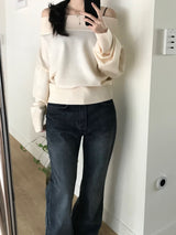 ケイティオフショルダーニットウェア (3 colors)
