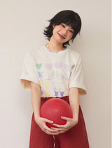 プリントルーズ半袖Tシャツ