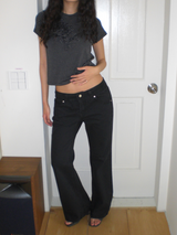 Milly boots cut pants [Black]
