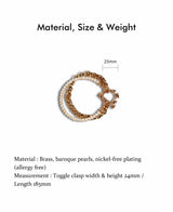Wild Rose Layered Bracelet Gold