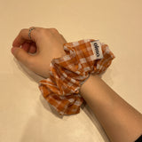 Check Scrunch-Orange