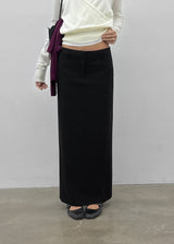 [MADE] Hiku Semi Low-Waist Maxi Long Skirt