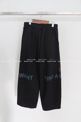 [UNISEX] One-two レタリングジョガー＆ワイドパンツ