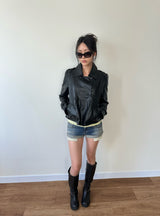 roll up denim shorts