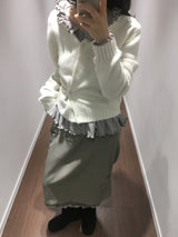 Amud Pintuck Midi Skirt (2color)