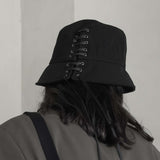 [SVR]HYPER OVER SIZE BACK STRING BUCKET HAT_BLACK_AXII