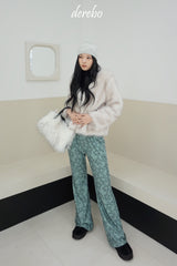 Snow White No Collar Fur Jacket
