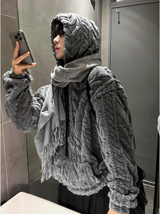 24FW New Cable Wool Hood