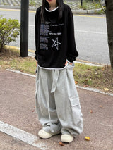 ドロップ アイレット カーゴ スウェットパンツ