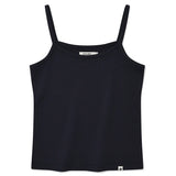KIRSH PLAIN CHERRY SEMI CROP SLEEVELESS - DARK NAVY