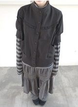 bold shirring skirt
