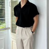 6-color short-sleeve collar knit