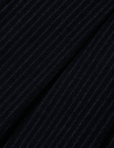 ストライプ プリーツ パンツ(NAVY)