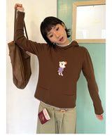 春夏新作オリジナルデザインプリント二色フード付きTシャツ