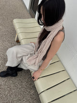 Soft Whipping Scarf - Beige