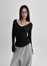 [MADE] Rulind V-neck Long-sleeved T-shirt (F/W ver.)