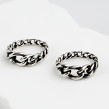 SVR-S616 Enhypen Garden Wear Silver 92.5 Friendship Couple Daily Chain Ring Silver Ring