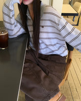 [ORIGINAL] Double Stripe Collar Knit