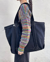 O Logo Drawing Stitch Bag / Black